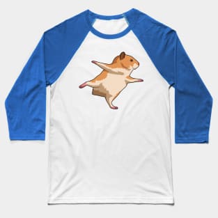 Hamster at Yoga Stretching Legs Baseball T-Shirt